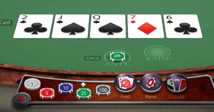 Five card stud poker
